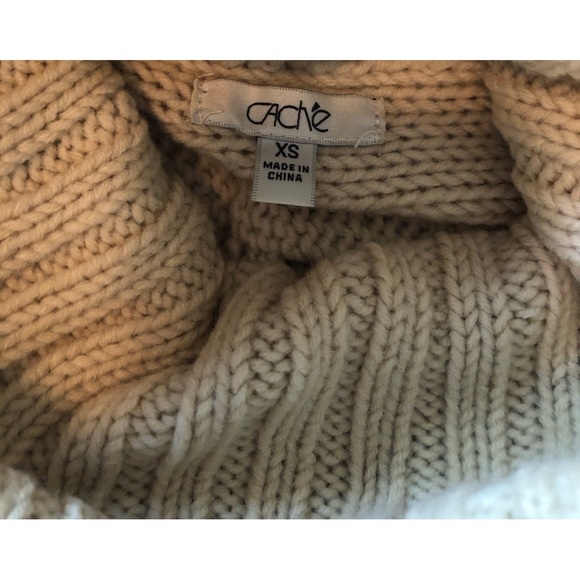 Cache brand short sleeve turtleneck sweater - Picture 5 of 5